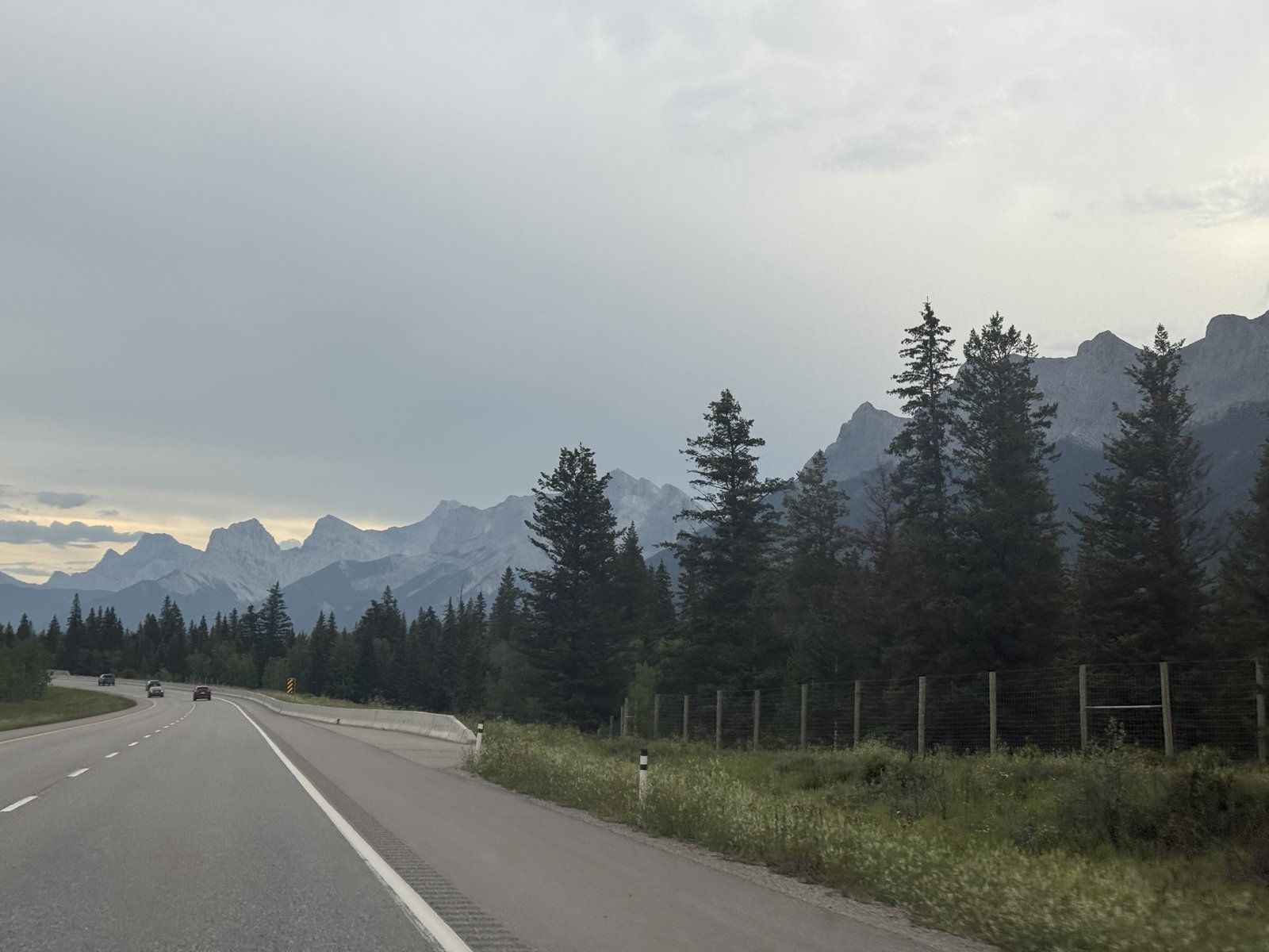 Canadian Rockies landscape during a trip through Banff National Park, Alberta